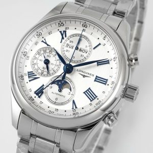 AF Longines Master Moonphase Chronograph Super Clone Watch for Sale 1133273636 - front view